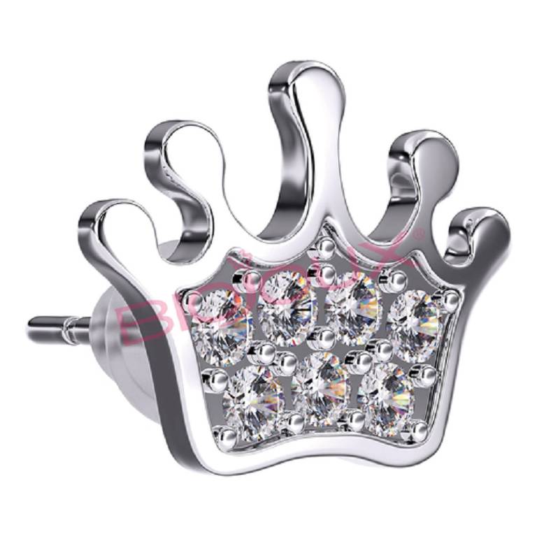 BJT705 ORECCHINI BABY CROWN SS
