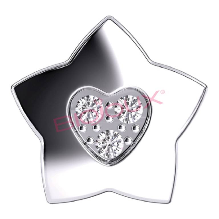 BJT716 ORECCHINI STAR/HEART SS